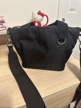 adidas Black Petite Crossbody Tote with Shoulder Strap